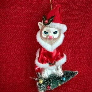 Festive Cat Christmas Ornament Cats lovers Cat